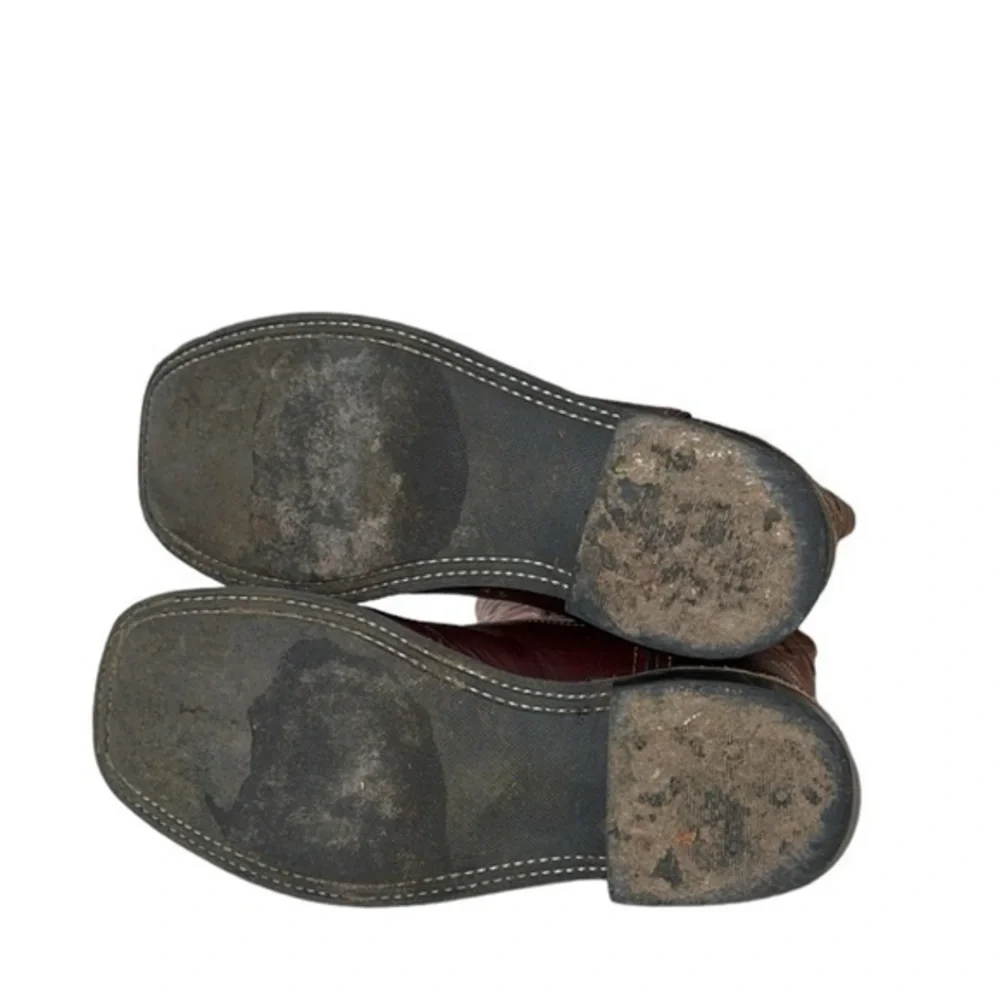 Old West Children's Unisex Broad Square‎ Toe Western Boots